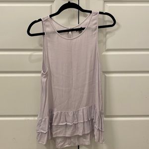 Light purple ruffle American eagle tank top